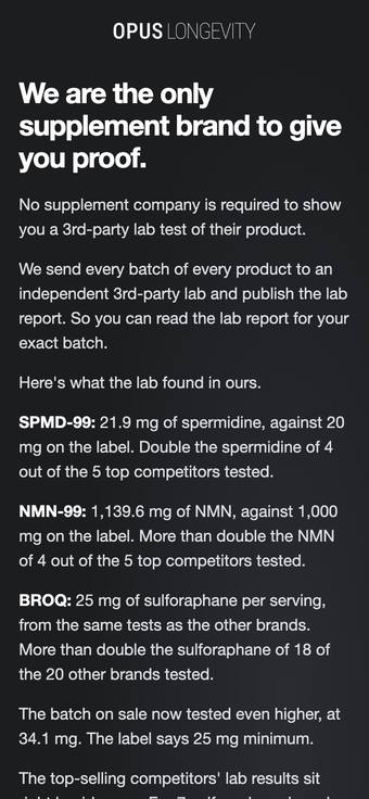 Top of LABTESTED email 2 on a phone. Tap to see all of it.