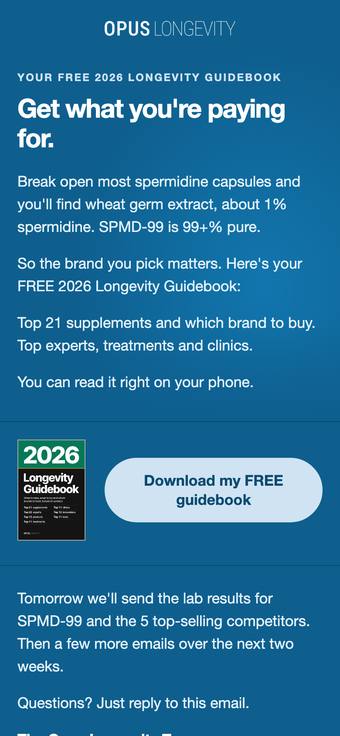 Top of PURE email 1 on a phone. Tap to see all of it.